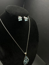 925 fine silver necklace set w matching earrings