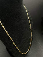 14k Gold twisted chain 20”