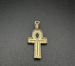 10k gold cross w CZS