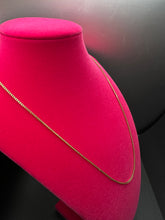 18k gold box link chain