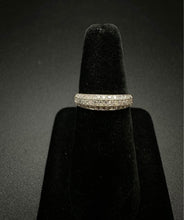 14k gold pave diamond ring