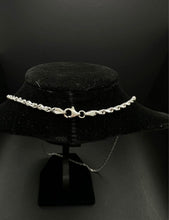 10k white gold rope chain