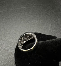 18k white gold diamond ring w black diamonds