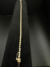 10k yellow gold tennis bracelet w 1.25 cttw in diamonds