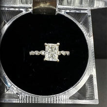 1.18k radiant cut diamond engagement ring