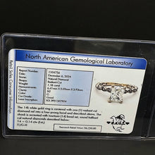 1.18k radiant cut diamond engagement ring