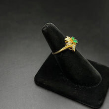 10k black hills gold ring w emeralds