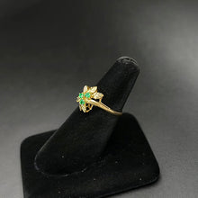 10k black hills gold ring w emeralds