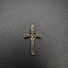 10k gold cross w diamonds & heart