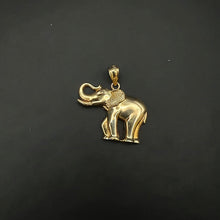 10k yellow gold elephant pendant