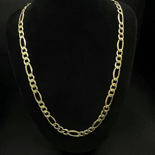 10k yellow gold figaro link chain