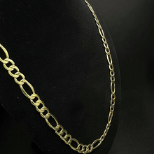 10k yellow gold figaro link chain