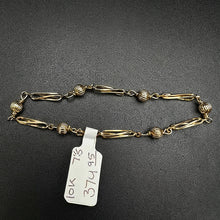 10k gold ball bracelet