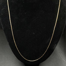 10k gold box link chain, 24
