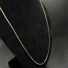 10k gold box link chain, 24