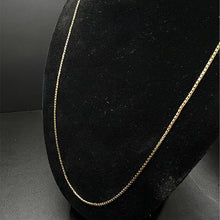 10k gold box link chain, 24