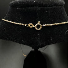10k gold box link chain, 24