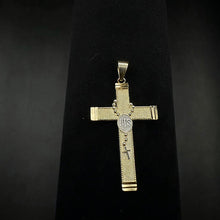 10k gold cross w white gold