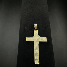 10k gold cross w white gold