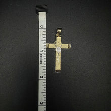 10k gold cross w white gold