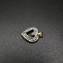 10k yellow gold heart pendant w diamond