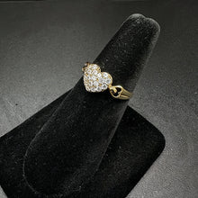 10k gold heart ring