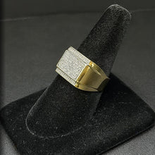 10k gold mens ring w diamonds
