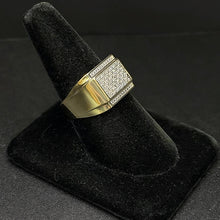 10k gold mens ring w diamonds