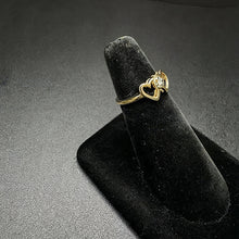 10k gold heart ring w diamond