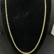 10k yellow gold rope chain, 24