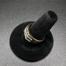 10k yellow gold mens star ring w diamonds