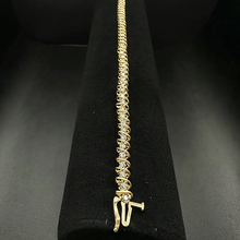 10k yellow gold tennis bracelet w dia