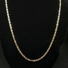 10k tri- colored diamon d cut link chain