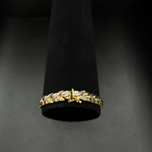 10k two tone bracelet
