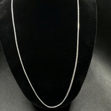 10k white gold box link chain