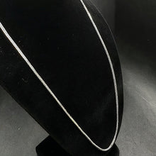 10k white gold box link chain