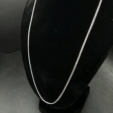 10k white gold box link chain