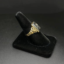 10k white & yellow gold mens ring (8.5)