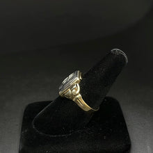 10k white & yellow gold mens ring (8.5)