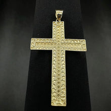 10k yellow gold cross pendant