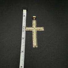 10k yellow gold cross pendant