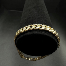 10k yellow gold cuban link bracelet