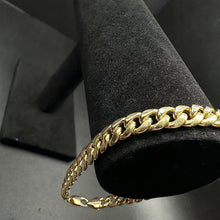 10k yellow gold cuban link bracelet