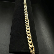 10k yellow gold cuban link bracelet