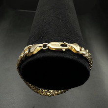 10k yellow gold cuban link bracelet