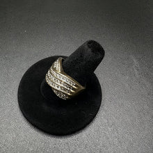 10k yellow gold diamond encrusted ring