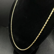 10k yellow gold rope chain