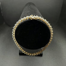 10k yellow gold tennis bracelet w 1cttw dia