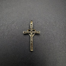10k yellow gold cross w diamonds