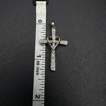 10k yellow gold cross w diamonds